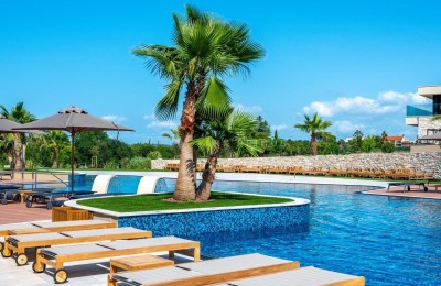Apartman u prizemlju s pogledom na more, Crveni vrh, Umag