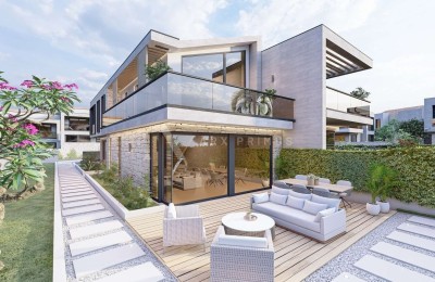 Vila moderne arhitekture s bazenom u blizini mora, Umag